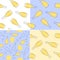 Champagne bottles and alcohol drop seamless pattern. Line art style. Outline image. Four repeat template. Party drinks. Color