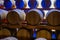 Champagne brut sparkling wine production in oak wooden barrels in underground cellar, Reims, Champagne, France