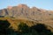 Champagne Castle, Cathkin Peak and Monk`s Cowl: peaks forming part of the central Drakensberg mountain range, South Africa