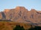 Champagne Castle, Cathkin Peak and Monk`s Cowl: peaks near Winterton forming part of the central Drakensberg, South Africa