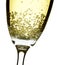 Champagne flute closeup