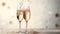 champagne French sparkling wine made from grapes banner copy space background poster greeting card, happy birthday new