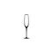 Champagne glass icon. goblet icon flat. Black simple pictogram isolated on white background