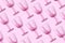 Champagne glass pattern on pink background with copy space for text. Top view. Holiday and celebration concept. Packing design.