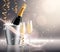 Champagne Holiday Realistic Background