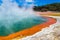 The Champagne Pool at Wai-O-Tapu or Sacred Waters â€“ Thermal Wonderland Rotorua New Zealand