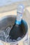 Champagne for wedding ceremony in wine bucket