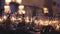 Champagne in wineglass, in a restaurant, Restaurant interior, buffet table, close-up