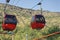 Champaner Pavagadh  ropeway carts to reach the Kali Mata mandir on top of Hill Champaner Pavagadh