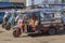 CHAMPASAK LAOS - NOV 23 : three wheel vehicle in pakse market important transportation hub in champasak distric southern of laos