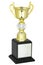 Champion gold trophy isolated With clipping path