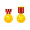 Champion medal - golden awards