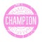 Champion rubber stamp