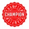 Champion rubber stamp