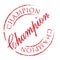 Champion rubber stamp