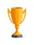 Champions golden cup isolated icon