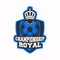 Championship Royal logo. Soccer logo