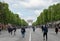 Champs Elysees avenue closed to car traffic - Paris