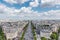 Champs elysees Avenue view from Arc de Triomphe, Paris, France