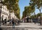 The Champs-Elysees the most famous avenue of Paris