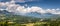 Champsaur Valley and Drac River with clouds, French Alps