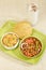 Chana Masala or Spicy Chick Peas with Bhature