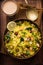 Chana Poha or Chickpea Pohe is a protein rich breakfast recipe from India