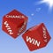 Chance, Win, Lose Dice Shows Gambling