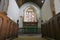 Chancel and altar of historical church