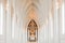 Chancel organ or Pipe organ at hallgrimskirkja church in ReykjavÃ­k, Iceland