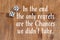 Chances in life quote dice on wood background