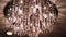 Chandelier in the apartment. Scene. A beautiful chandelier on the ceiling of the apartment. elegant chandelier on the