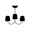 Chandelier icon on white