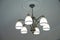 Chandelier in the Italian style. Vintage chandelier. Retro ceiling lamp . Beautiful expensive royal chandelier hanging