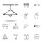chandelier, lamp icon. construction icons universal set for web and mobile