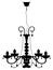 Chandelier lamp outline silhouette