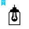 Chandelier Light bulb logo icon design vector illustration