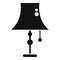 Chandelier torcher icon simple vector. Light lamp