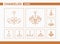 Chandelier Vector Icons 01