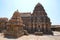 Chandikesvara Temple in the front and Airavatesvara Temple, Darasuram, Tamil Nadu. View from North.