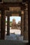 Chandikesvara temple seen through the west cloister, Airavatesvara Temple, Darasuram, Tamil Nadu