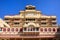 Chandra Mahal seen from Pitam Niwas Chowk, Jaipur City Palace, R