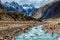 Chandra River in Himalayas