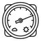 Change barometer icon, outline style