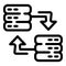 Change data server icon, outline style