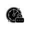 Change password black glyph icon