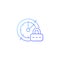 Change password gradient linear vector icon