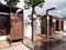 Changing cabins and a shower room on the central beach of Kabardinka