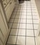 Changing grout color between bathroom tiles