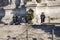 Changing the guard at the Monument to King Vittorio Emanuele 2 in The Piazza Venezia in Rome